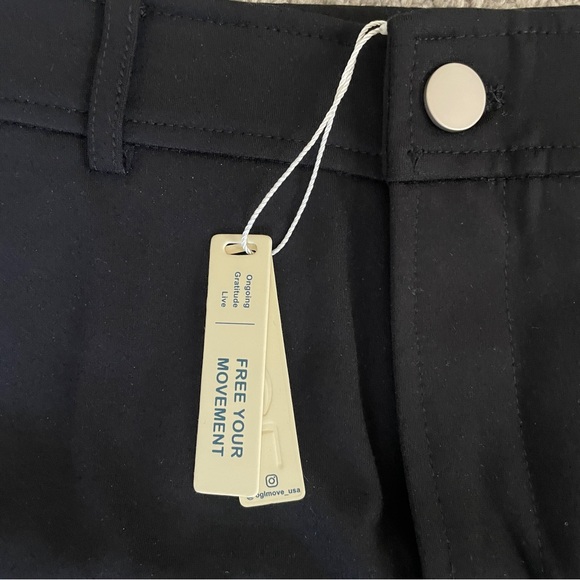 NWT OGL Move Thick Ponte Black Cargo Mini Skirt - Picture 5 of 5